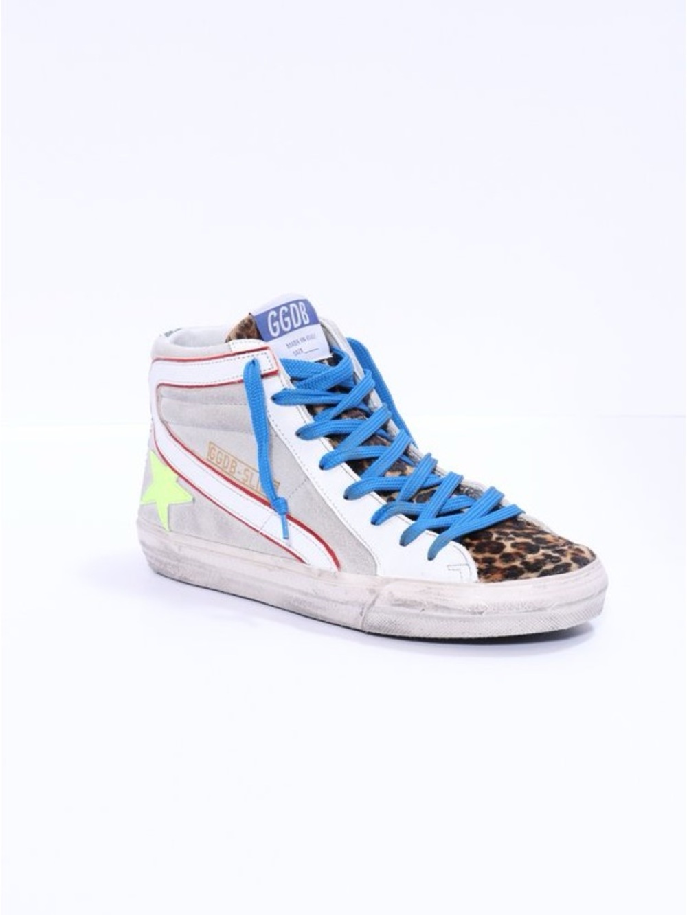 Golden goose slide sneakers leopard tongue size 36